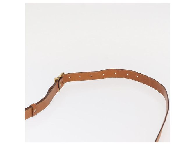 Céline CELINE Macadam Canvas Shoulder Bag PVC Leather Brown Gold Auth bs31207 Golden - view 8