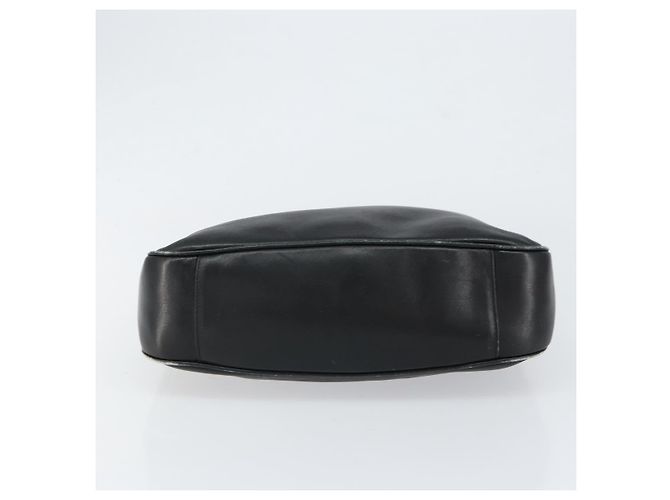 Borsa a mano in pelle Gucci Bamboo Nera Oro 001 0166 1638 Auth BA7790 Nero D'oro - vista 5