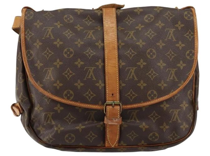 LOUIS VUITTON Borsa a Spalla Monogram Saumur 35 M42254 LV Auth 152126 Monogramma - vista 2