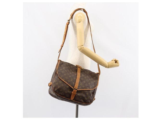 LOUIS VUITTON Borsa a Spalla Monogram Saumur 35 M42254 LV Auth 152126 Monogramma - vista 29