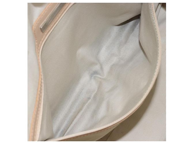 Burberry Tote Bag aus Leinwand in Elfenbein Silber authentisch hk3108 Roh - Ansicht 21