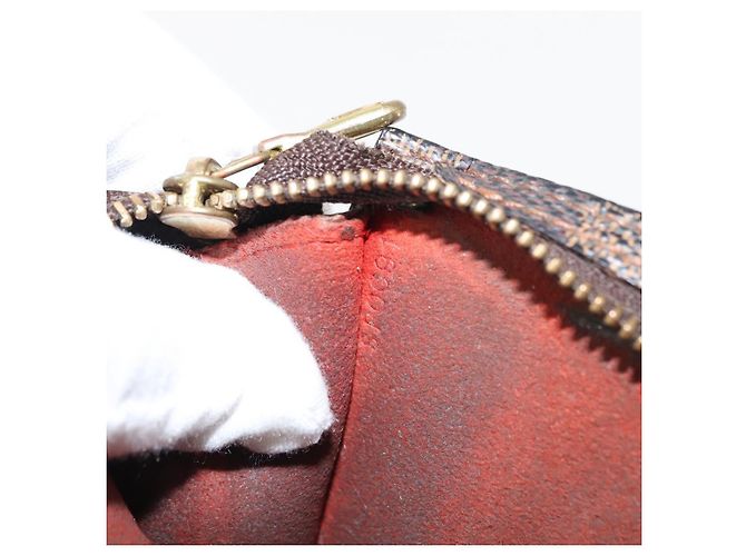 LOUIS VUITTON Pochette Marais Damier Ebene Pouch LV Auth 146456 - vista 12