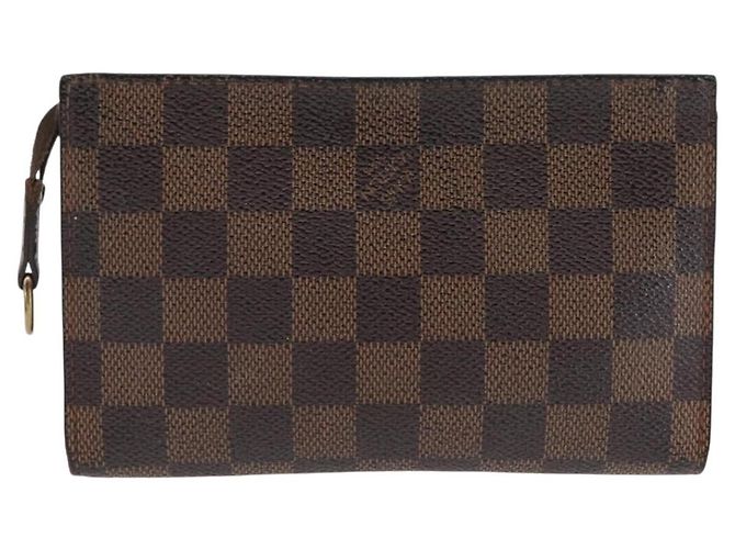 LOUIS VUITTON Pochette Marais Damier Ebene Pouch LV Auth 146456 - vista 2