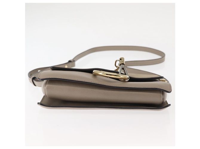 Chloé Borsa a Spalla Chloe Fay in Pelle Scamosciata Beige Oro Auth BA6627 D'oro - vista 5
