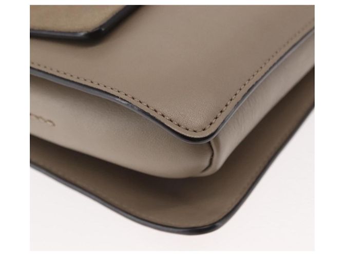 Chloé Borsa a Spalla Chloe Fay in Pelle Scamosciata Beige Oro Auth BA6627 D'oro - vista 8