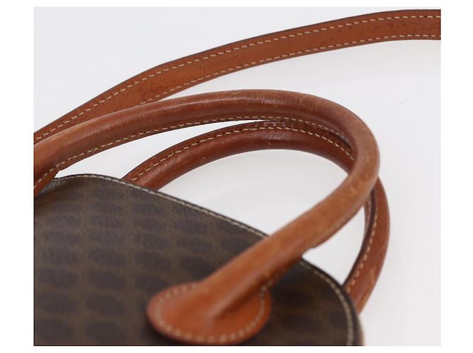 Céline Borsa a mano in tela Macadam CELINE in pelle PVC 2 in 1 marrone Auth BA6720 - vista 14