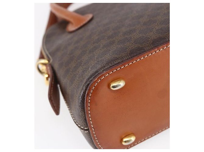 Céline Borsa a mano in tela Macadam CELINE in pelle PVC 2 in 1 marrone Auth BA6720 - vista 16