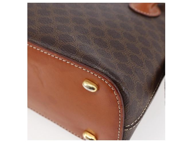 Céline Borsa a mano in tela Macadam CELINE in pelle PVC 2 in 1 marrone Auth BA6720 - vista 17