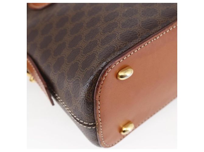 Céline Borsa a mano in tela Macadam CELINE in pelle PVC 2 in 1 marrone Auth BA6720 - vista 18