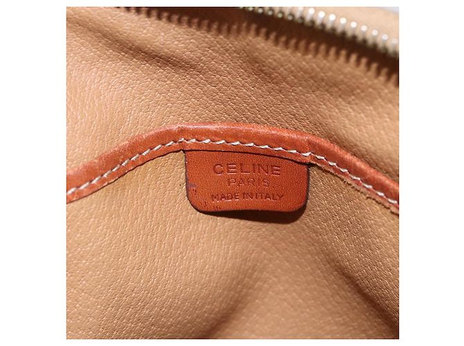 Céline Borsa a mano in tela Macadam CELINE in pelle PVC 2 in 1 marrone Auth BA6720 - vista 19