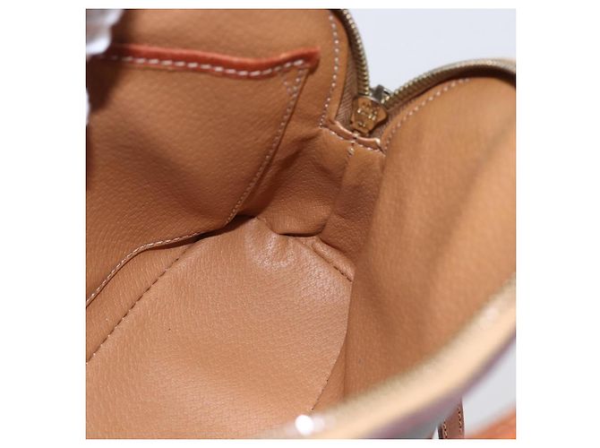 Céline Borsa a mano in tela Macadam CELINE in pelle PVC 2 in 1 marrone Auth BA6720 - vista 20