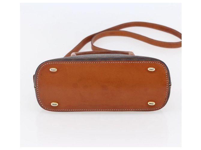 Céline Borsa a mano in tela Macadam CELINE in pelle PVC 2 in 1 marrone Auth BA6720 - vista 5