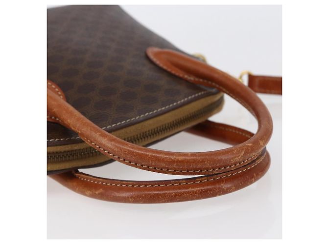 Céline Borsa a mano in tela Macadam CELINE in pelle PVC 2 in 1 marrone Auth BA6720 - vista 7