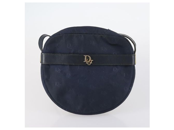 Borsa Honeycomb in pelle e nylon 4 pezzi Christian Dior Rosso Nero Blu Marino Auth bs29565 Blu navy - vista 18