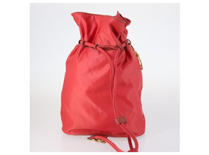 Borsa Honeycomb in pelle e nylon 4 pezzi Christian Dior Rosso Nero Blu Marino Auth bs29565 Blu navy - vista 3