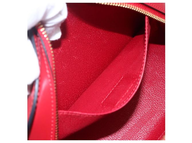 LOUIS VUITTON Pochette Dauphine MM Epi Rossa M48457 LV Auth 153510 Rosso - vista 11