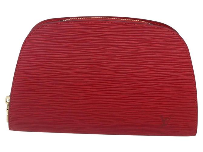 LOUIS VUITTON Pochette Dauphine MM Epi Rossa M48457 LV Auth 153510 Rosso - vista 13
