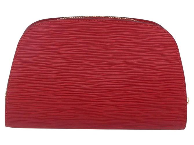 LOUIS VUITTON Pochette Dauphine MM Epi Rossa M48457 LV Auth 153510 Rosso - vista 2