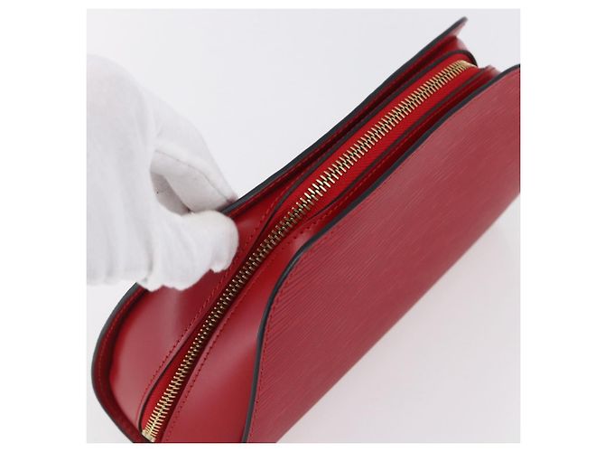 LOUIS VUITTON Pochette Dauphine MM Epi Rossa M48457 LV Auth 153510 Rosso - vista 5