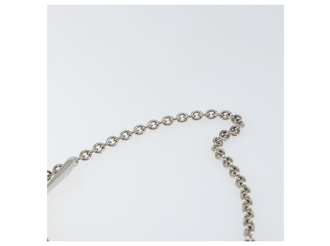 Borsa a Spalla Canage Chain Christian Dior in Pelle di Agnello Rosa Argento Auth mr1565 - vista 8