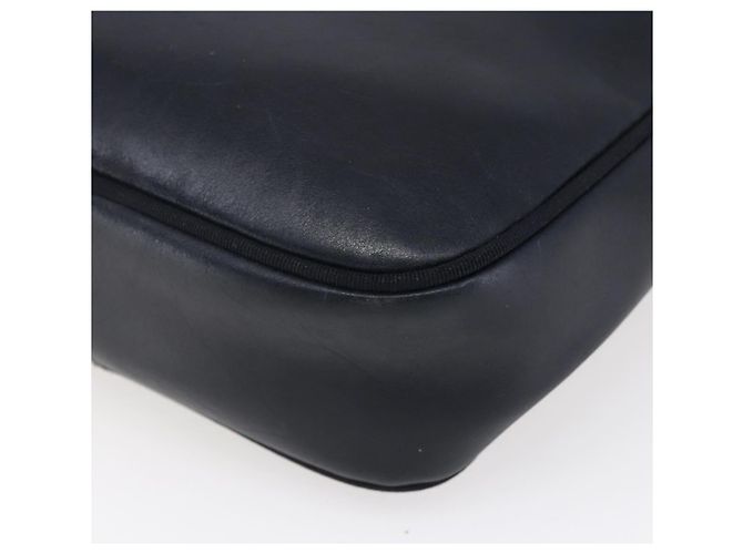 Borsa a Spalla Vala in Pelle Blu Navy e Oro Auth BA7981 di Salvatore Ferragamo D'oro - vista 15