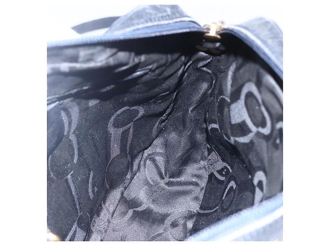 Borsa a Spalla Vala in Pelle Blu Navy e Oro Auth BA7981 di Salvatore Ferragamo D'oro - vista 19