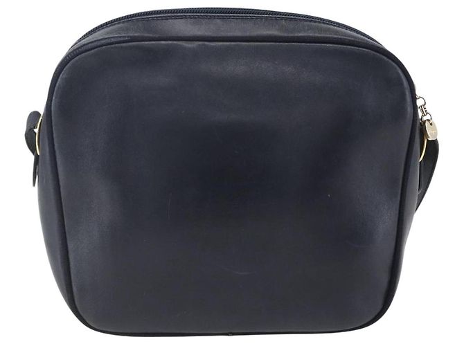 Borsa a Spalla Vala in Pelle Blu Navy e Oro Auth BA7981 di Salvatore Ferragamo D'oro - vista 2