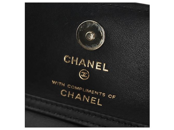 CHANEL Borsa a Spalla Matelassé Catena Satin Beige Oro CC Auth 145067SAM D'oro - vista 20