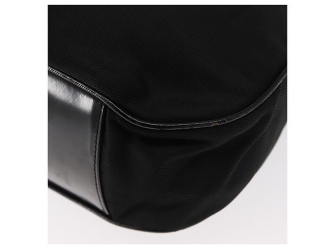Borsa a mano in nylon Gucci Bamboo 2 vie nera argento 001 0166 1577 Auth BA5807 Nero - vista 10