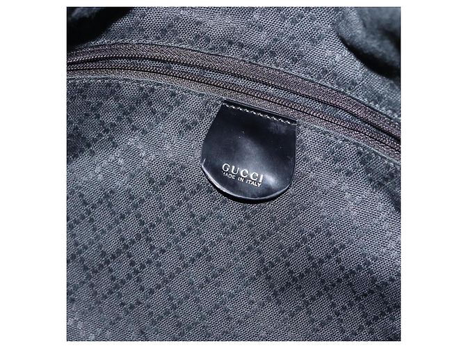 Borsa a mano in nylon Gucci Bamboo 2 vie nera argento 001 0166 1577 Auth BA5807 Nero - vista 18
