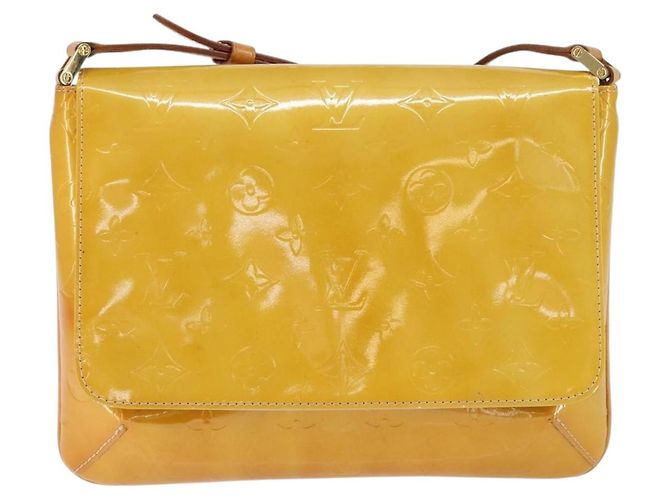 LOUIS VUITTON Borsa Thompson Street Monogram Vernis Beige M91301 LV Auth 149162 - vista 13
