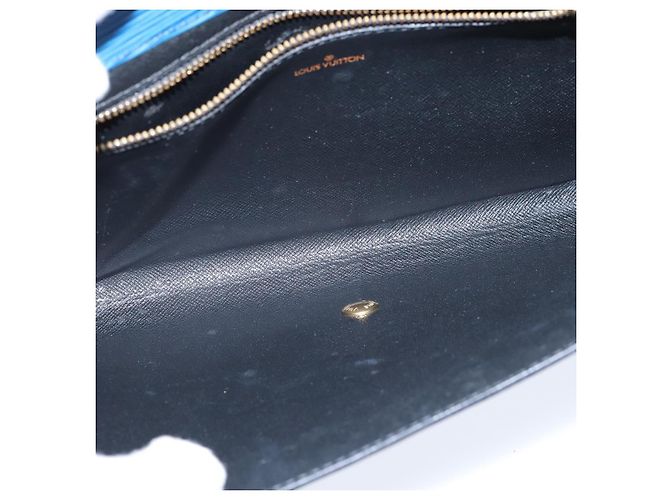 LOUIS VUITTON Clutch Art Déco Epi Blu M52635 LV Auth BA7217 - vista 10
