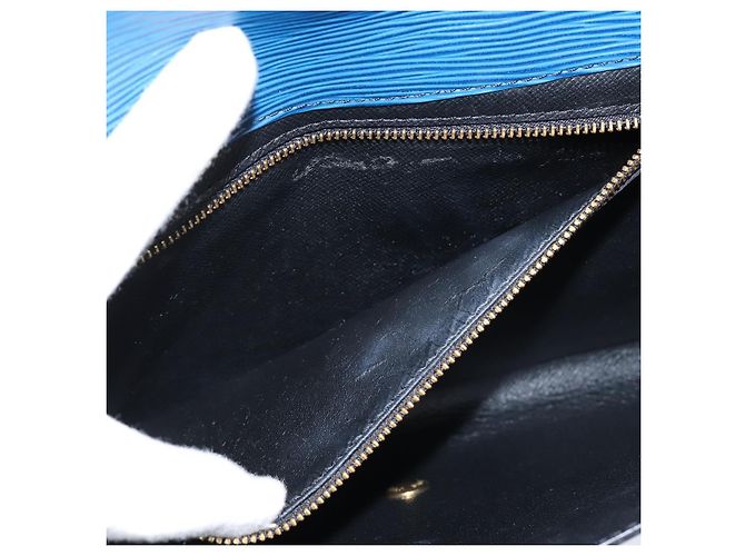 LOUIS VUITTON Clutch Art Déco Epi Blu M52635 LV Auth BA7217 - vista 11