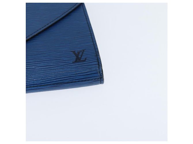 LOUIS VUITTON Clutch Art Déco Epi Blu M52635 LV Auth BA7217 - vista 14