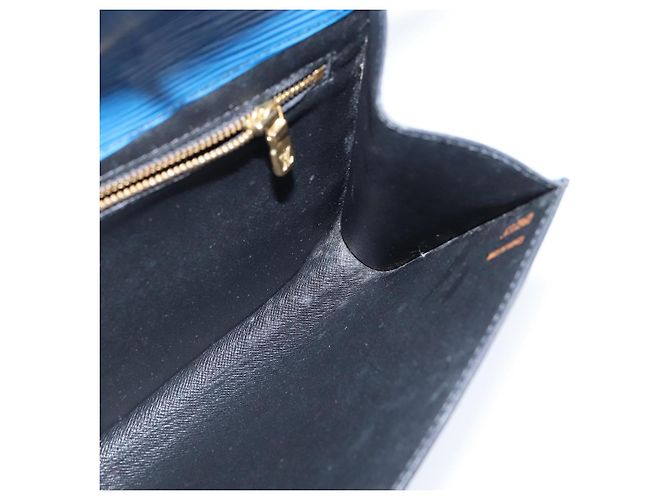LOUIS VUITTON Clutch Art Déco Epi Blu M52635 LV Auth BA7217 - vista 17