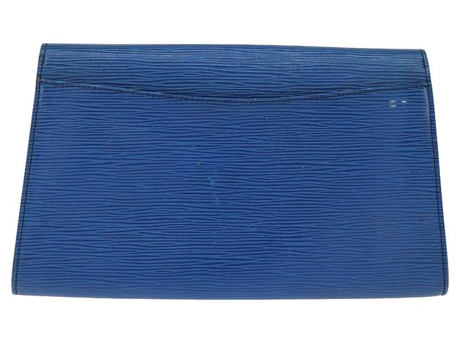LOUIS VUITTON Clutch Art Déco Epi Blu M52635 LV Auth BA7217 - vista 2