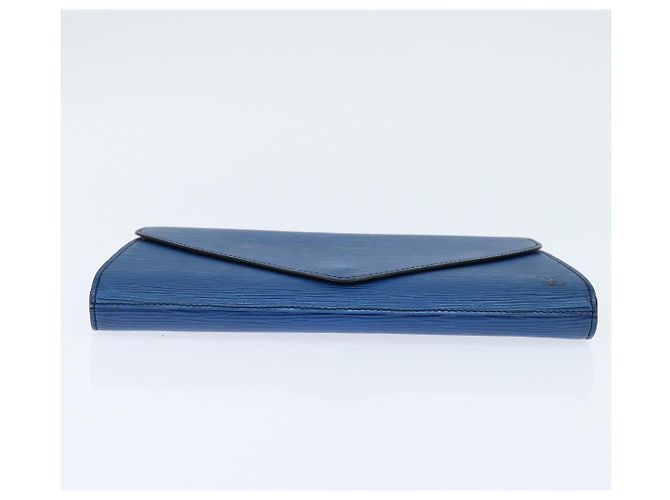 LOUIS VUITTON Clutch Art Déco Epi Blu M52635 LV Auth BA7217 - vista 6