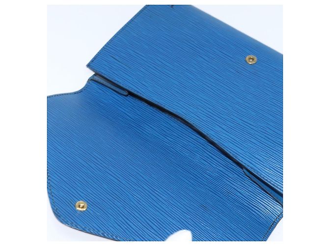 LOUIS VUITTON Clutch Art Déco Epi Blu M52635 LV Auth BA7217 - vista 8