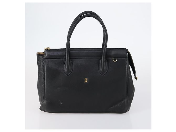 BALLY Borsa a Mano in Pelle 3 Set Nero Avorio Auth bs30280 Crudo - vista 9