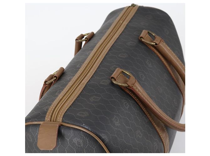 Borsa Boston in tela a nido d'ape PVC nera e oro Christian Dior Auth bs30245 Nero D'oro - vista 6