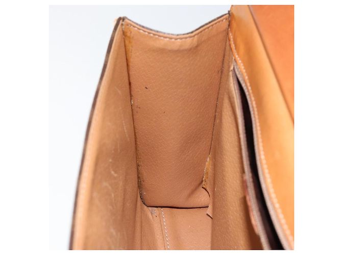 Céline Borsa a mano in tela Macadam CELINE in pelle PVC marrone oro Auth 149127 D'oro - vista 20