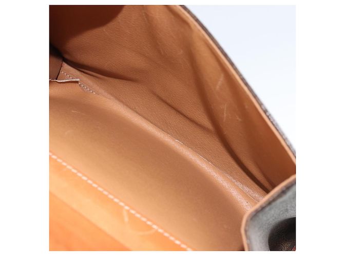 Céline Borsa a mano in tela Macadam CELINE in pelle PVC marrone oro Auth 149127 D'oro - vista 22