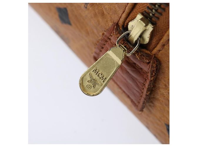 Borsa Boston MCM Logogram Vicetos in pelle PVC 2 in 1 marrone oro Auth am9555 D'oro - vista 10