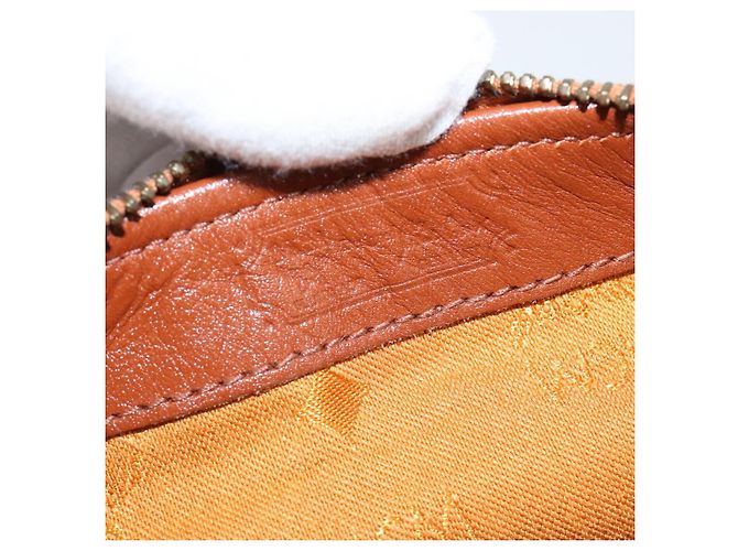Borsa Boston MCM Logogram Vicetos in pelle PVC 2 in 1 marrone oro Auth am9555 D'oro - vista 17