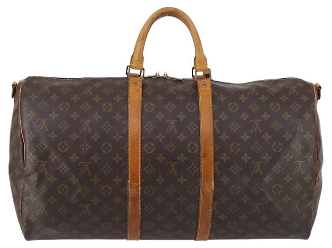 LOUIS VUITTON Monogram Keepall Bandouliere 55 Borsa Boston M41414 LV Auth 142469 Monogramma - vista 2