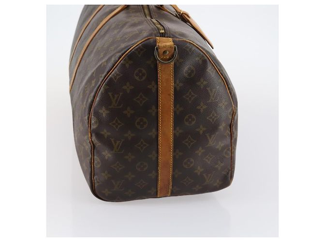 LOUIS VUITTON Monogram Keepall Bandouliere 55 Borsa Boston M41414 LV Auth 142469 Monogramma - vista 4