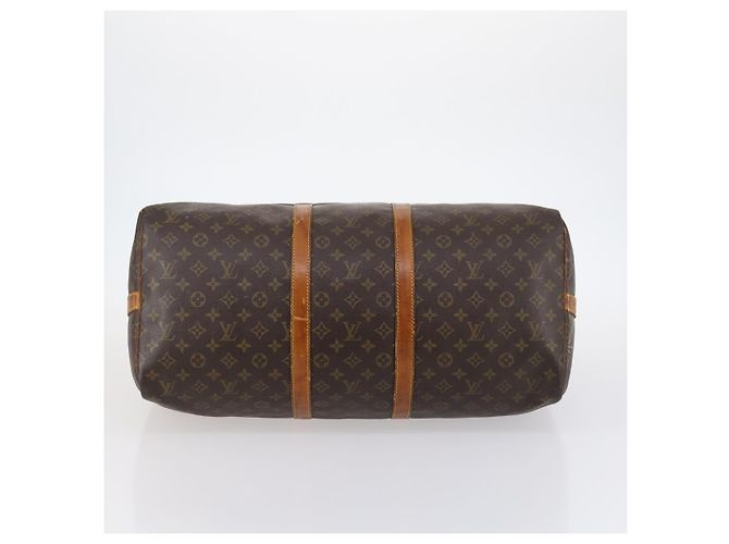 LOUIS VUITTON Monogram Keepall Bandouliere 55 Borsa Boston M41414 LV Auth 142469 Monogramma - vista 5