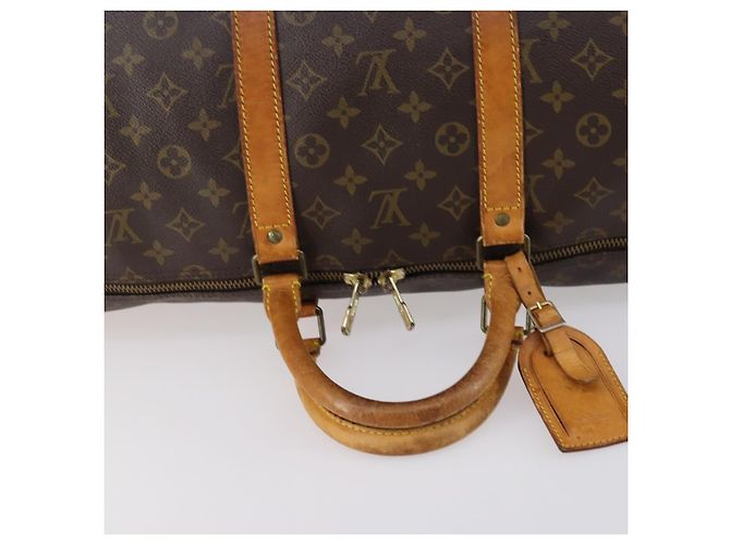 LOUIS VUITTON Monogram Keepall Bandouliere 55 Borsa Boston M41414 LV Auth 142469 Monogramma - vista 7