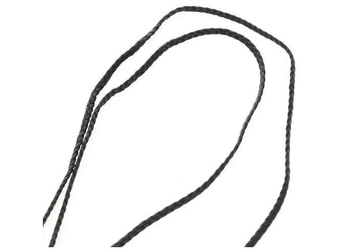 Collar Chrome Hearts Scroll Razor Blade Ag925 Negro Auth 141205M - vista 8