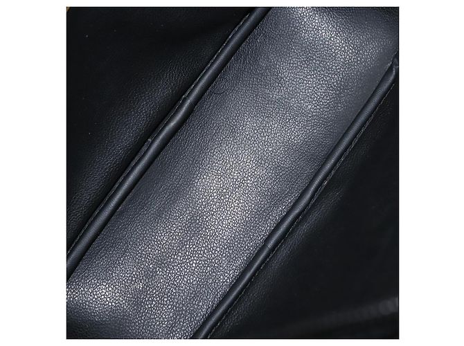 Borsa a Spalla Christian Dior in Pelle Nera e Oro Auth 146794 Nero D'oro - vista 12